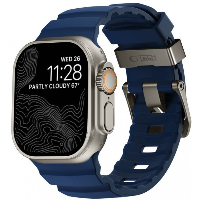 Tech-Protect Motion Apple Watch 8 / 9 / 10 / 11 / 12 / SE / Ultra 44/45/46/49 mm Strap, Nautical Blue
