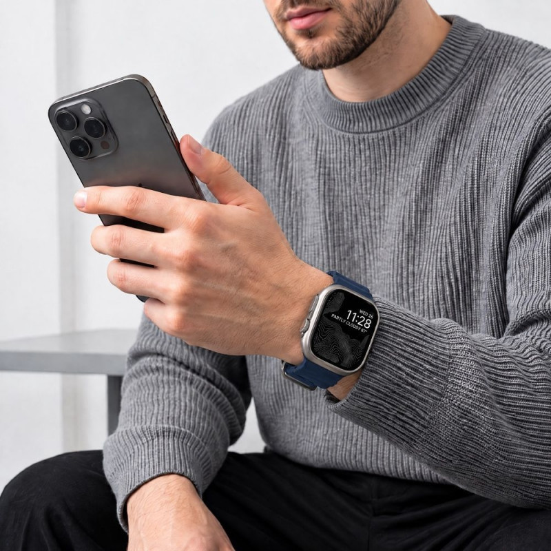 Tech-Protect Motion Apple Watch 8 / 9 / 10 / 11 / 12 / SE / Ultra 44/45/46/49 mm Strap, Nautical Blue