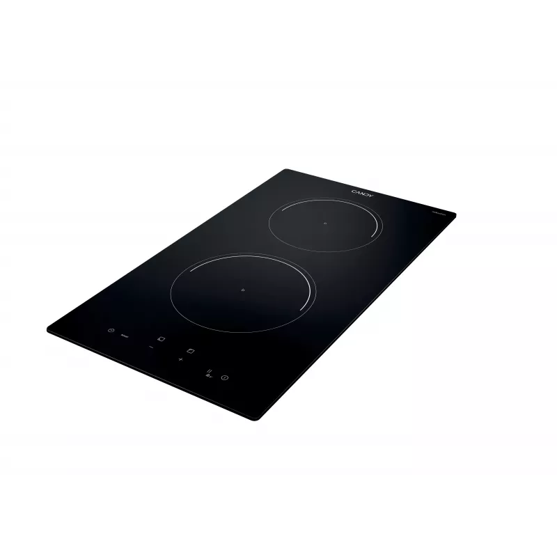 Candy CI32CBB Induction Hob, 2 Cooking Zones, Touch Control, Black