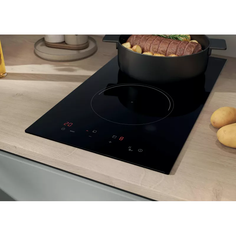 Candy CI32CBB Induction Hob, 2 Cooking Zones, Touch Control, Black