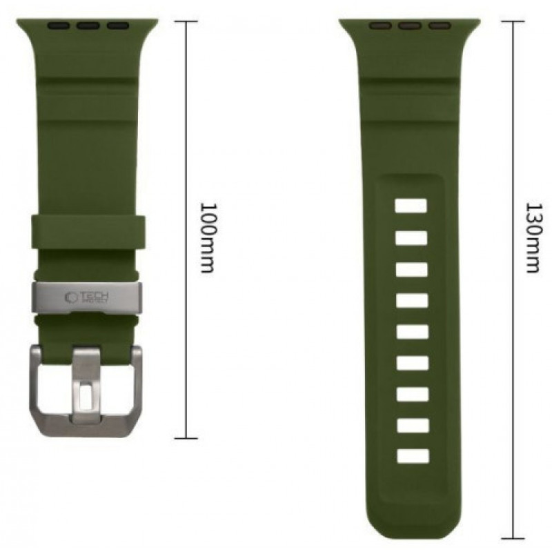 Tech-Protect Motion Apple Watch 8 / 9 / 10 / 11 / 12 / SE / Ultra 44/45/46/49 mm Strap, Tactical Green