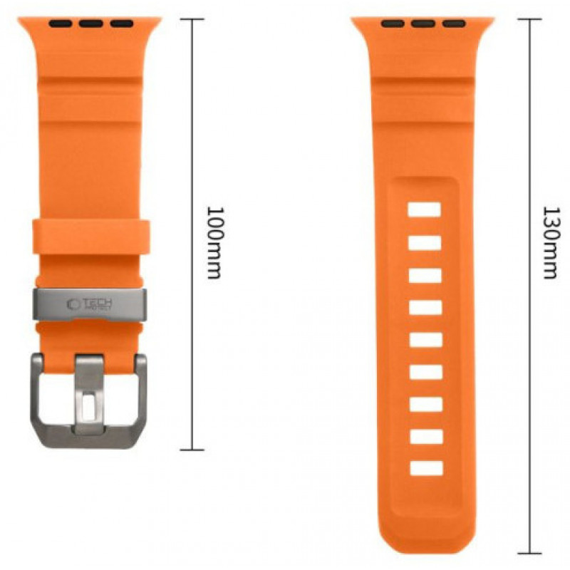 Tech-Protect Motion Apple Watch 8 / 9 / 10 / 11 / 12 / SE / Ultra 44/45/46/49 mm Strap, Signal Orange