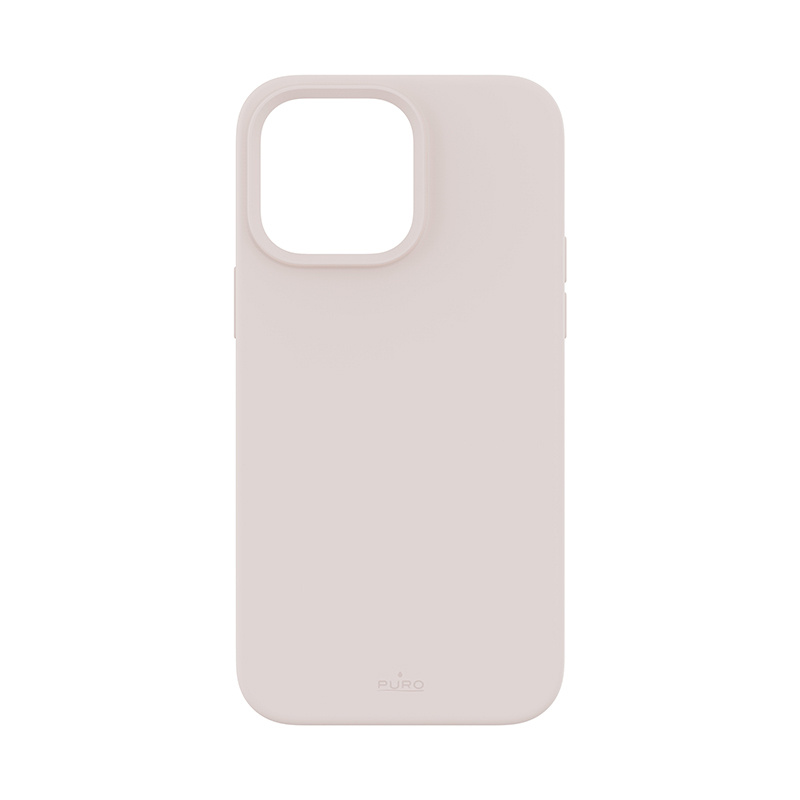 Puro ICON Antimicrobial Cover for Apple iPhone 14 Pro Max, Pink Sand