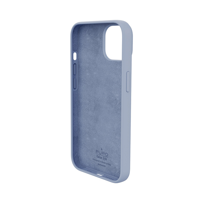 Puro ICON Antimicrobial Cover for Apple iPhone 14 Plus / 15 Plus, Sierra Blue