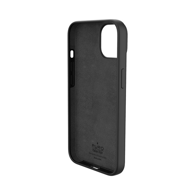 Puro ICON Antimicrobial Cover for Apple iPhone 14 Plus / 15 Plus, Black