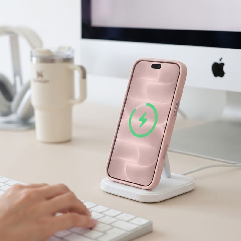 Tech-Protect MagPeak MagSafe CC Apple iPhone 17 Pro / 18 Pro Case THP6114, Matte Pink
