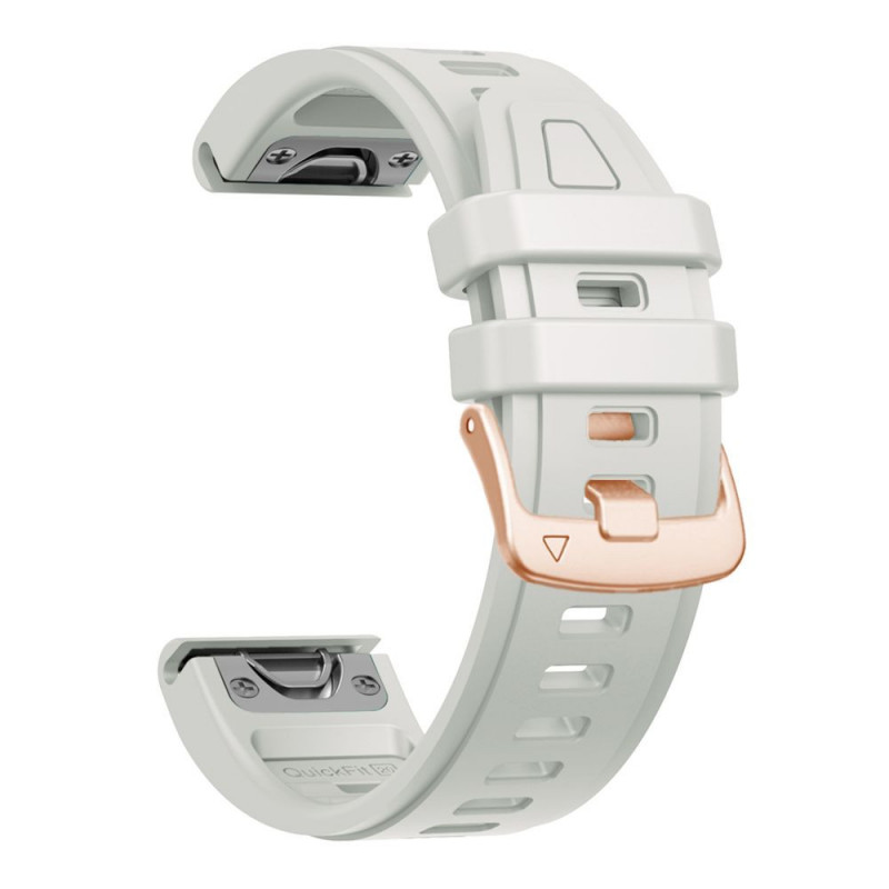 Tech-Protect Silicone Watch Strap for Garmin Fenix 5s / 5s Plus / 6s / 6s Pro / 7s / 8 / 9 / 9 Pro 43 mm, Fog Grey