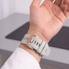 Tech-Protect Silicone Watch Strap for Garmin Fenix 5s / 5s Plus / 6s / 6s Pro / 7s / 8 / 9 / 9 Pro 43 mm, Fog Grey