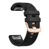 Tech-Protect Silicone Watch Strap for Garmin Fenix 5s / 5s Plus / 6s / 6s Pro / 7s / 8 / 9 / 9 Pro 43 mm, Black