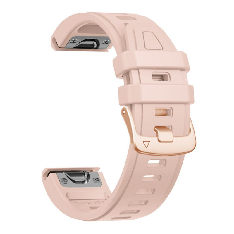 Tech-Protect Silicone Watch Strap for Garmin Fenix 5s / 5s Plus / 6s / 6s Pro / 7s / 8 / 9 / 9 Pro 43 mm, Powder Pink