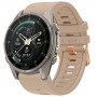Tech-Protect Silicone Watch Strap for Garmin Fenix 5s / 5s Plus / 6s / 6s Pro / 7s / 8 / 9 / 9 Pro 43 mm, Walnut