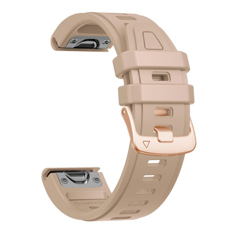 Tech-Protect Silicone Watch Strap for Garmin Fenix 5s / 5s Plus / 6s / 6s Pro / 7s / 8 / 9 / 9 Pro 43 mm, Walnut