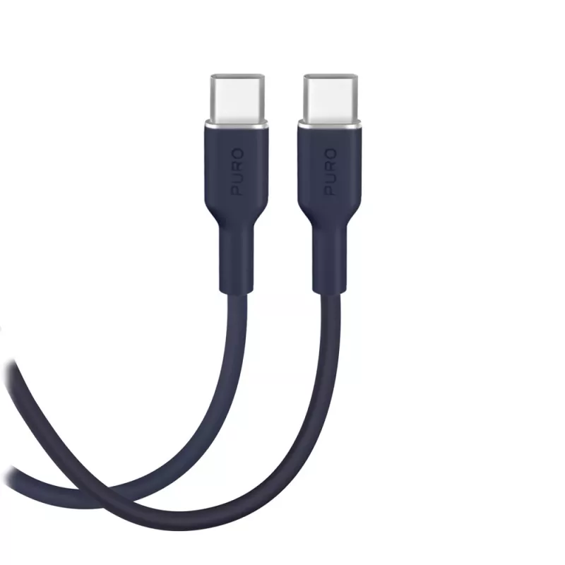 Puro Icon 60W USB-C to USB-C Cable 1.5 m, Navy Blue