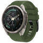 Tech-Protect Silicone Watch Strap for Garmin Fenix 5 / 6 / 6 Pro / 7 / 8 / 8 Pro / E / 9 / 9 Pro 47 mm, Military Green