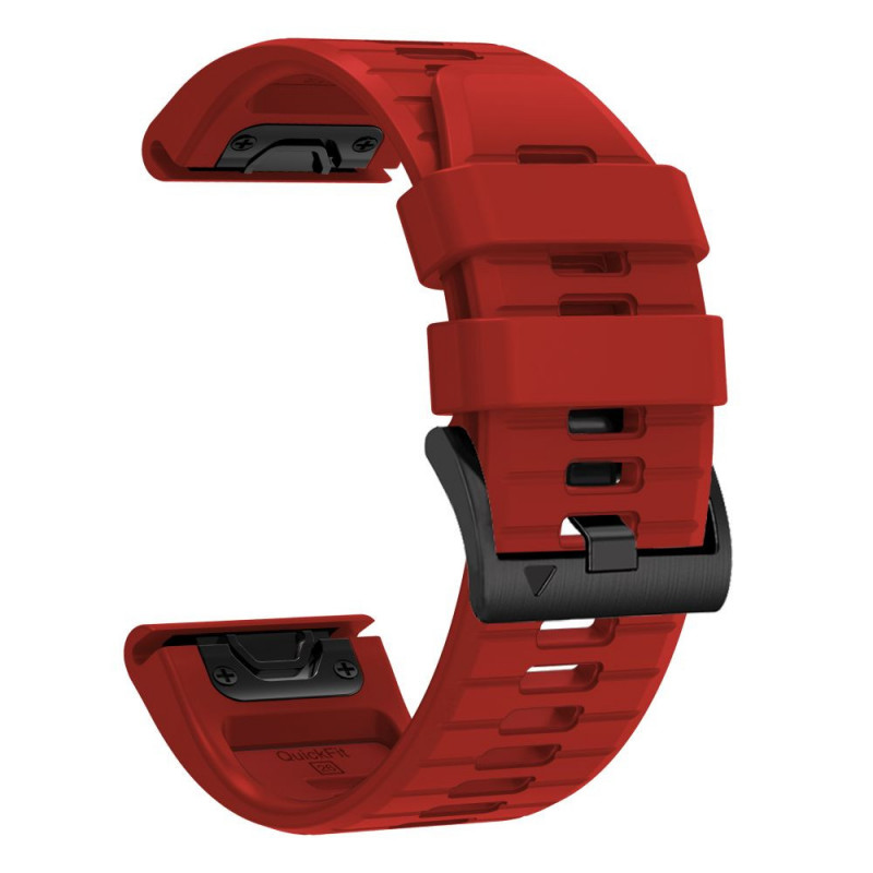Tech-Protect Silicone Watch Strap for Garmin Fenix 5 / 6 / 6 Pro / 7 / 8 / 8 Pro / E / 9 / 9 Pro 47 mm, Crimson Red