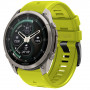 Tech-Protect Silicone Watch Strap for Garmin Fenix 5 / 6 / 6 Pro / 7 / 8 / 8 Pro / E / 9 / 9 Pro 51 mm, Volt Lime