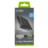 SBS HD 10W 5000mAh USB-C Power Bank with LCD Display, Black