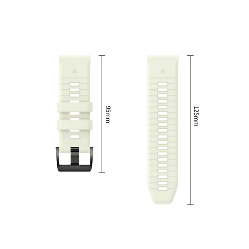 Tech-Protect Silicone Watch Strap for Garmin Fenix 5 / 6 / 6 Pro / 7 / 8 / 8 Pro / E / 9 / 9 Pro 51 mm, Stone Grey