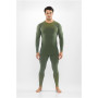 Viking Altis Man Set men's merino base layer set, dark green, M