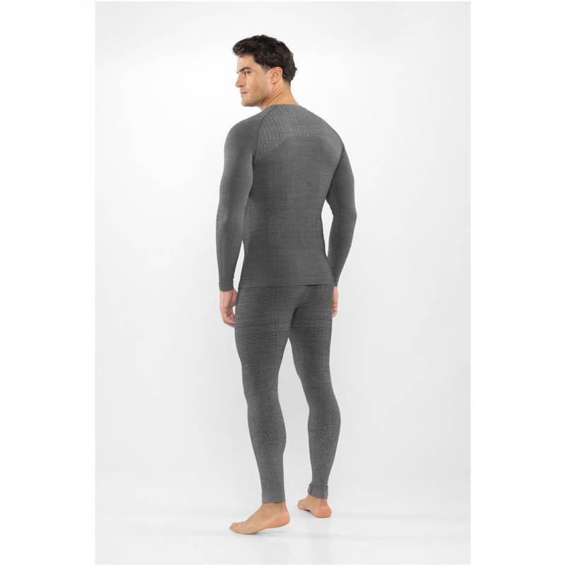 Viking Altis Man Set men's merino base layer set, black, L