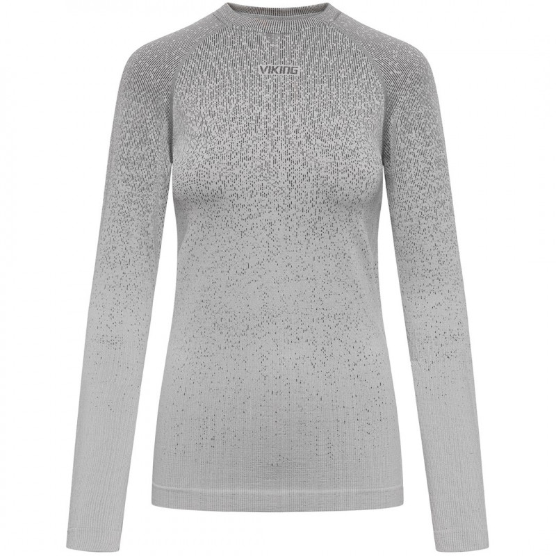 Viking Altis Lady Set women's merino base layer set, grey, S