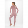 Viking Altis Lady Set women's merino base layer set, pink, L