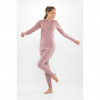 Viking Altis Lady Set women's merino base layer set, pink, L