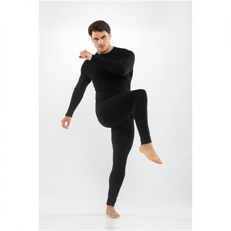 Viking Meriboo Man Set men's merino base layer set, black, M