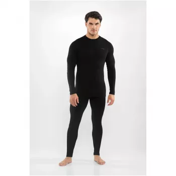 Viking Meriboo Man Set men's merino base layer set, black, L
