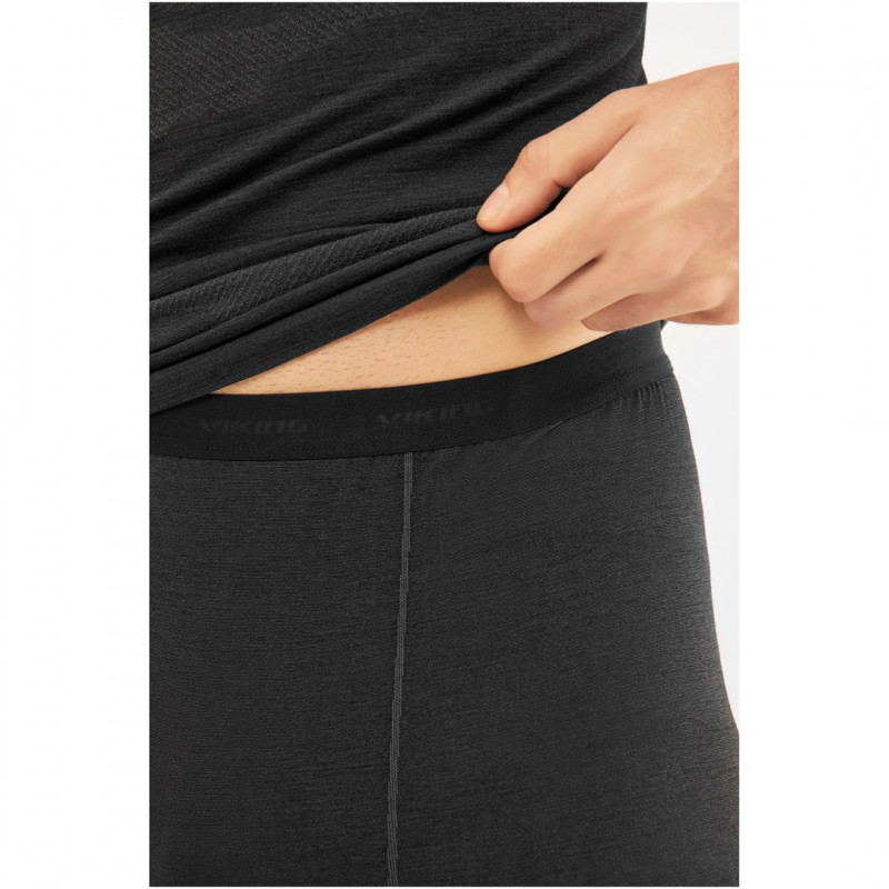 Viking Meriboo Man Set men's merino base layer set, black, XL