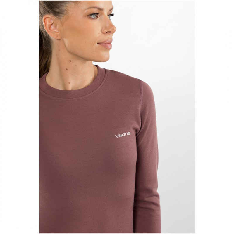 Viking Meriboo Lady Set Merino women's base layer set, pink, M
