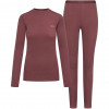 Viking Meriboo Lady Set Merino women's base layer set, pink, M