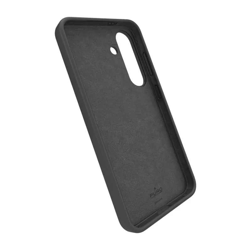 Puro Icon Silicone Case for Samsung Galaxy S25+, Black