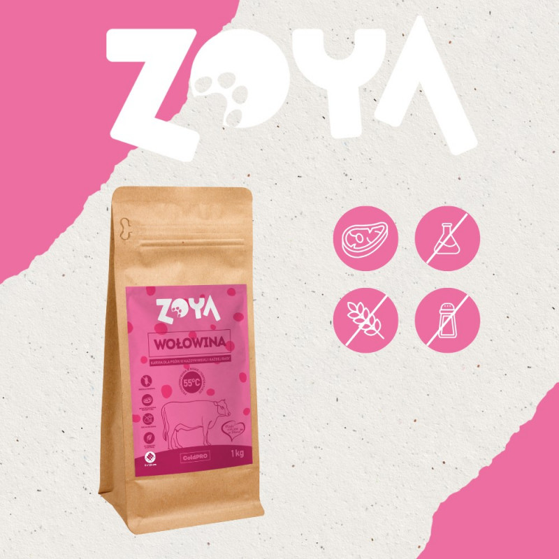 ZOYA ColdPRO Beef dry dog food, 1 kg