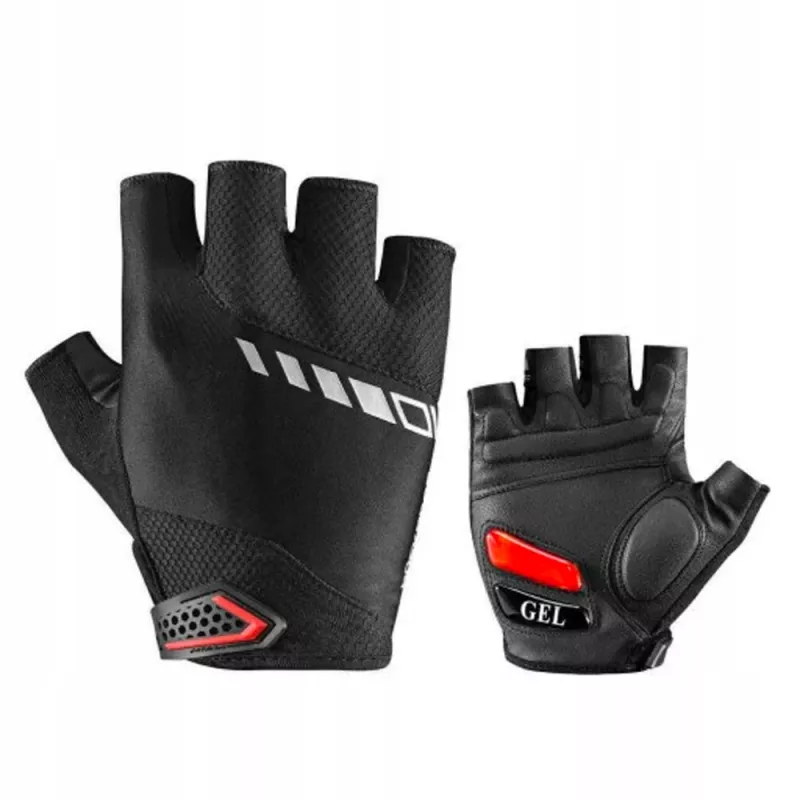 Rockbros S143-BK cycling gloves with gel inserts, size XXL, black