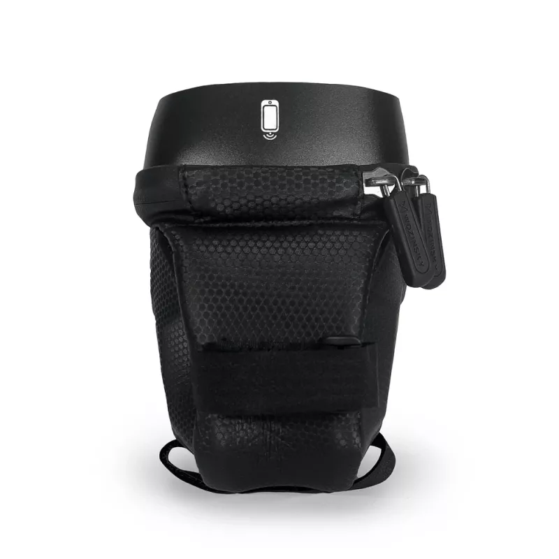Wozinsky WBB28BK bike frame bag with phone case, 1.7 L, black
