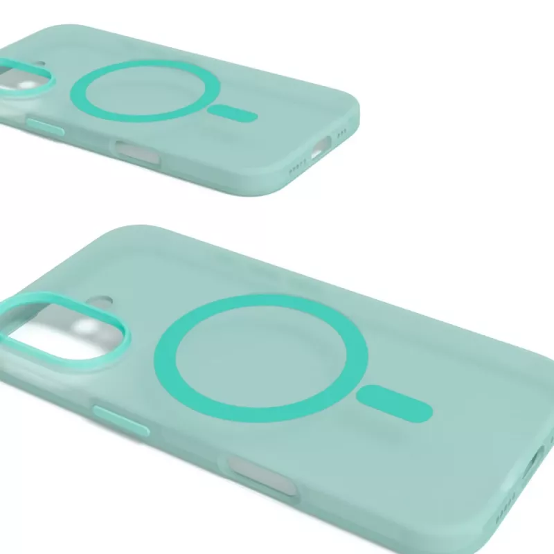 Puro Daylight MagSafe Silicone Case for iPhone 16, Green