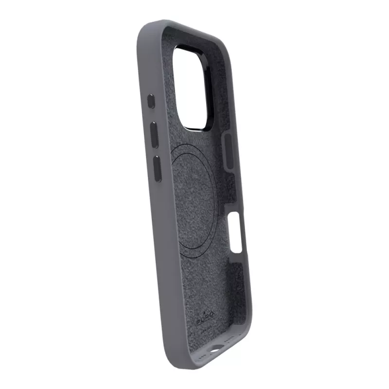 Puro Icon Mag Pro MagSafe Silicone Case for iPhone 16 Pro Max, Dark Gray