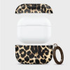 Tech-Protect Lamano Case for Apple AirPods Pro 3 with Carabiner, Exotic Touch (Black and Brown)