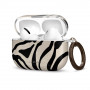 Tech-Protect Lamano Case for Apple AirPods Pro 3 with Carabiner, Nature Muse (Black and Beige)