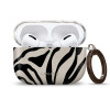 Tech-Protect Lamano Case for Apple AirPods Pro 3 with Carabiner, Nature Muse (Black and Beige)