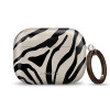 Tech-Protect Lamano Case for Apple AirPods Pro 3 with Carabiner, Nature Muse (Black and Beige)