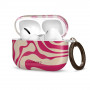 Tech-Protect Lamano Case for Apple AirPods Pro 3 with Carabiner, Flamingo Bloom (Pink and Beige)