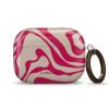 Tech-Protect Lamano Case for Apple AirPods Pro 3 with Carabiner, Flamingo Bloom (Pink and Beige)
