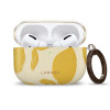 Tech-Protect Lamano Case for Apple AirPods Pro 3 with Carabiner, Lemon Haze (Yellow and White)