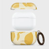 Tech-Protect Lamano Case for Apple AirPods Pro 3 with Carabiner, Lemon Haze (Yellow and White)