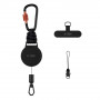 Tech-Protect ATH04 UrbanLoop Anti-theft Phone Holder with Retractable Steel Cable, Black/Orange