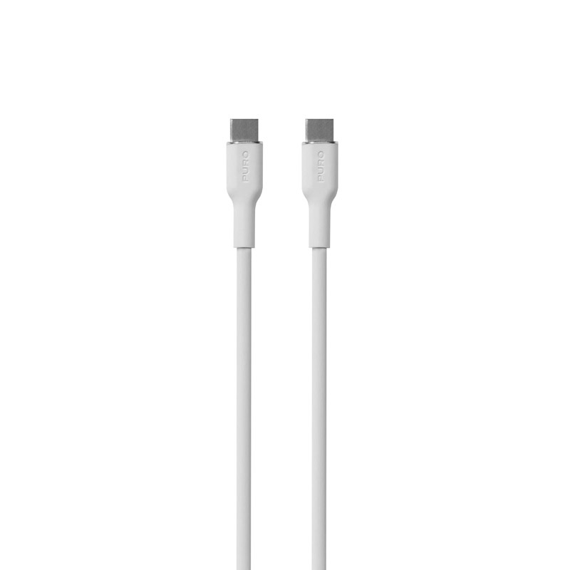 Puro ICON Soft USB-C to USB-C Cable PUR671, 1.5 m, White