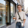 Tech-Protect C9S Rope Crossbody Phone Strap, Nylon, 91–140 cm, Army Green