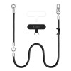Tech-Protect C10S Rope Crossbody & Wrist Phone Strap Set, Black/Titanium